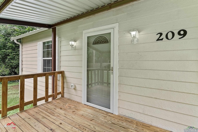 209 Norton Dr, Longview, TX 75602 - view of wooden deck