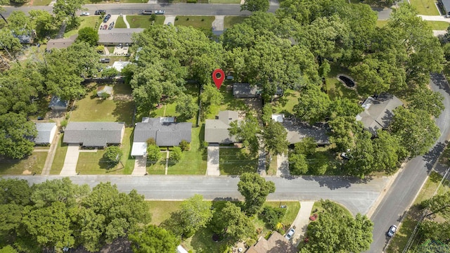 aerial view featuring a residential view