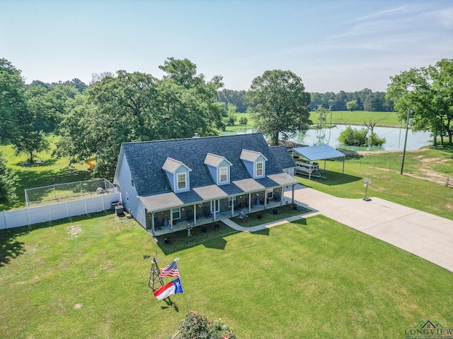 720 Haggerty Rd, Karnack, TX 75661 - aerial view of property and surrounding area featuring a large body of water