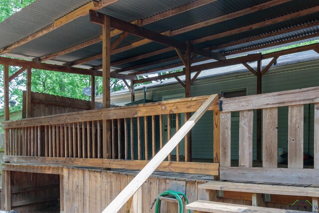 view of stable