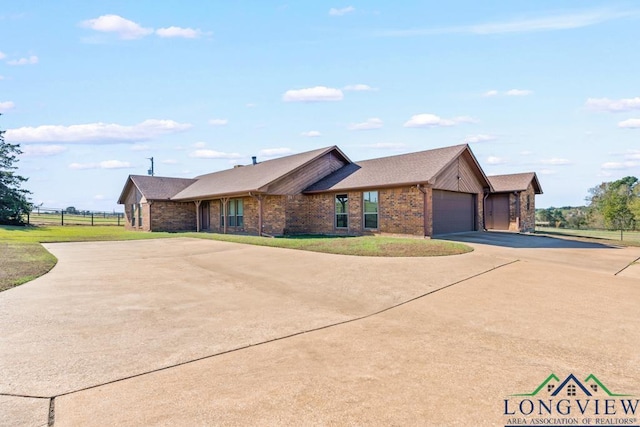 ranch-style house with a garage