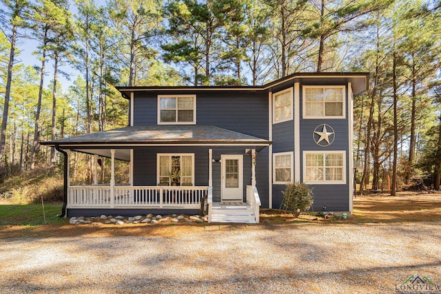 view of front of house featuring a porch