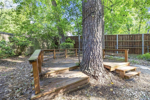 616 Cynthia St, Longview, TX 75605 - wooden terrace featuring a fenced backyard