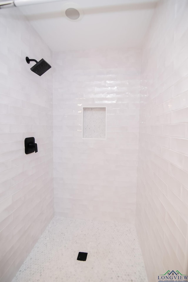 full bathroom with a tile shower