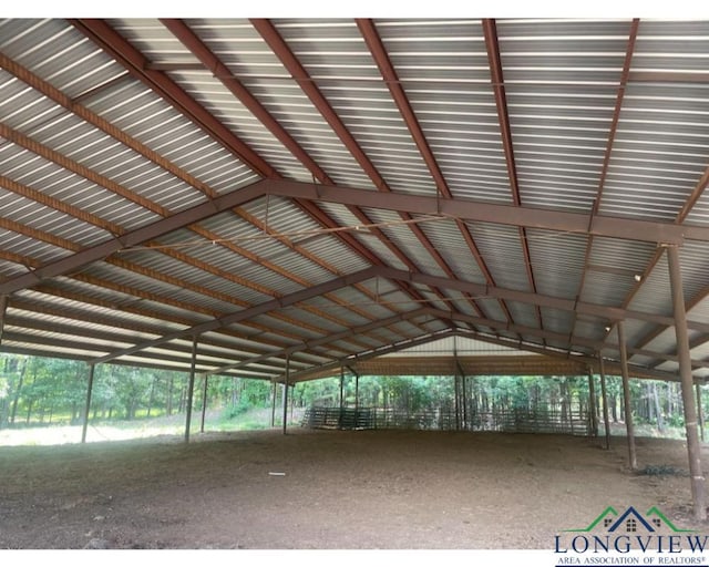 view of horse barn