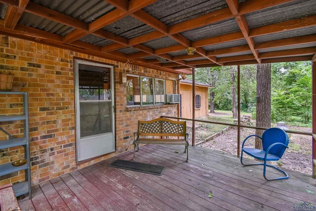 350 Capri St, Ore City, TX 75683 - view of wooden terrace