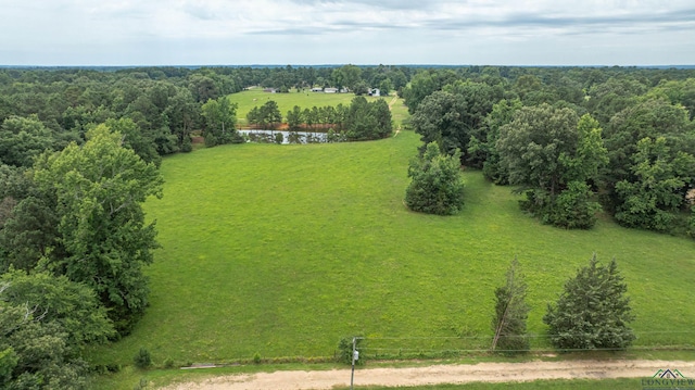 drone / aerial view featuring a rural view