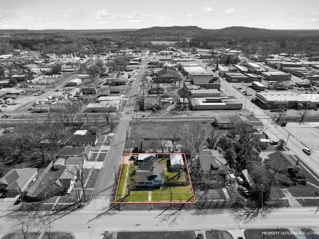 bird's eye view featuring a residential view