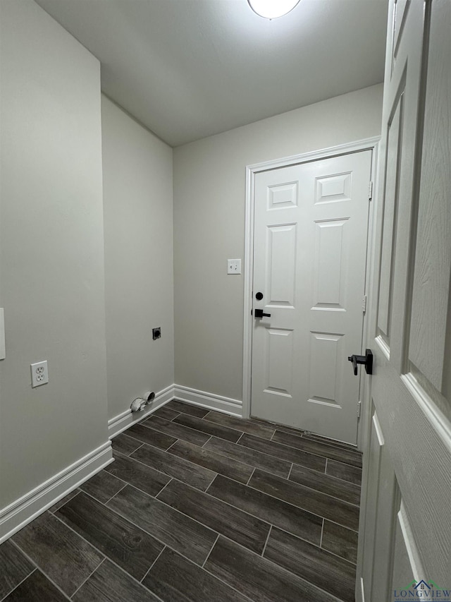 laundry area featuring electric dryer hookup