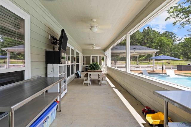 22732 Interstate 20e, Winona, TX 75792 - view of patio / terrace with ceiling fan