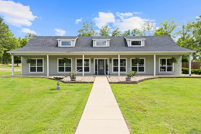 22732 Interstate 20e, Winona, TX 75792 - view of front of house with a porch, a front yard, and a shingled roof