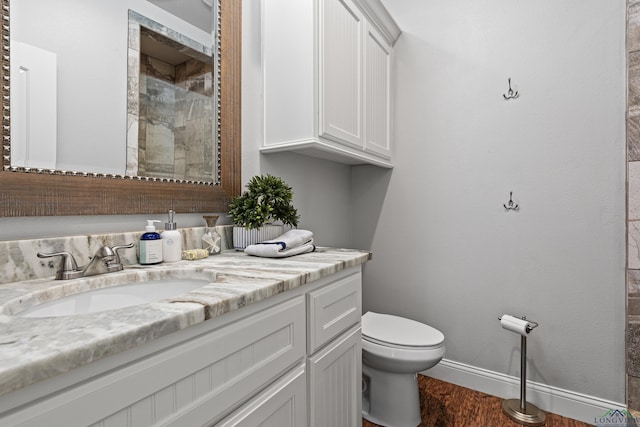 22732 Interstate 20e, Winona, TX 75792 - full bath with vanity, wood finished floors, and a tile shower