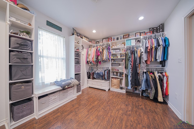 322 Roy Green Rd, Longview, TX 75602 - walk in closet featuring wood finished floors