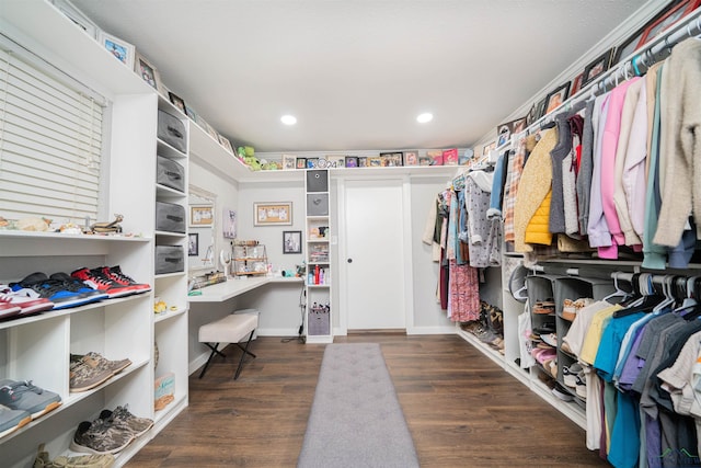 322 Roy Green Rd, Longview, TX 75602 - walk in closet featuring wood finished floors