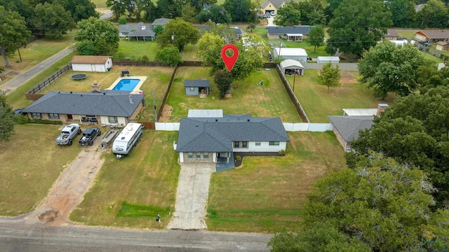 birds eye view of property