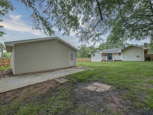 3902 Hazel St, Texarkana, TX 75503 - view of yard with a patio and central AC unit