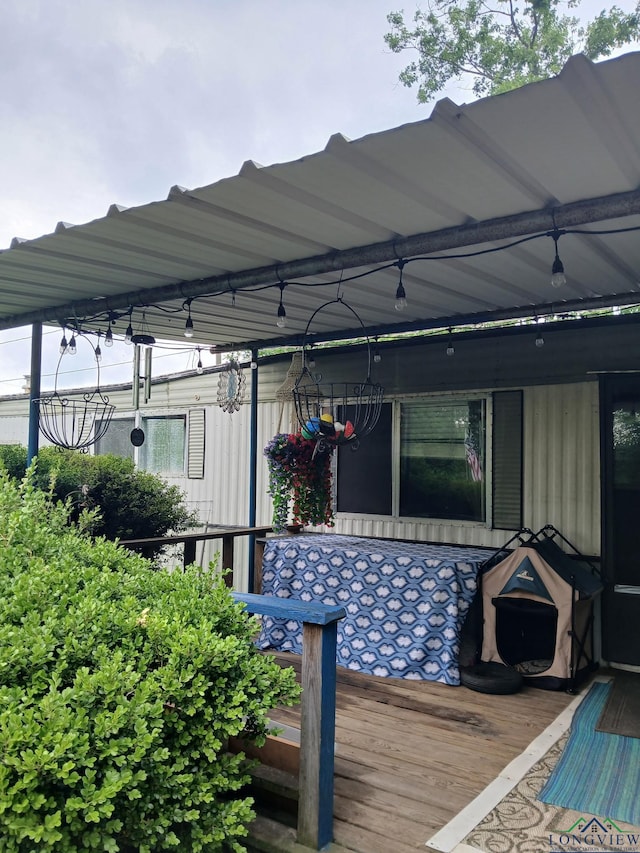 1103 Long St, Gladewater, TX 75647 - view of wooden deck