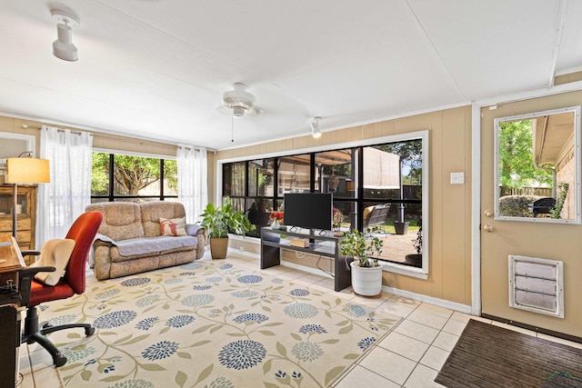 sunroom with a wealth of natural light