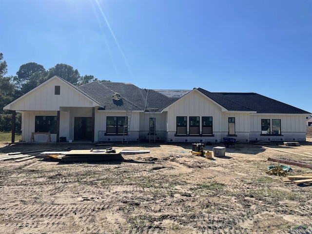 rear view of property with a patio area