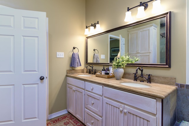 bathroom with vanity