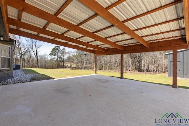 view of patio with central AC unit