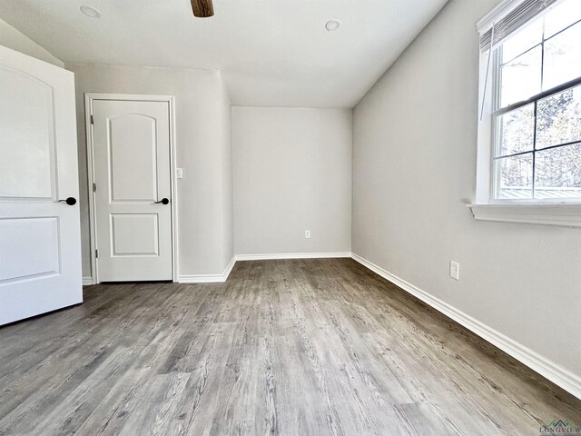 68 Eason Ln, Atlanta, TX 75551 - interior space featuring baseboards, ceiling fan, and wood finished floors