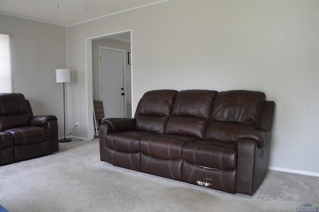 105 W Highland Ave, Longview, TX 75602 - carpeted living area featuring ornamental molding and baseboards