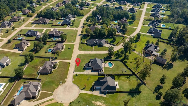 bird's eye view featuring a residential view