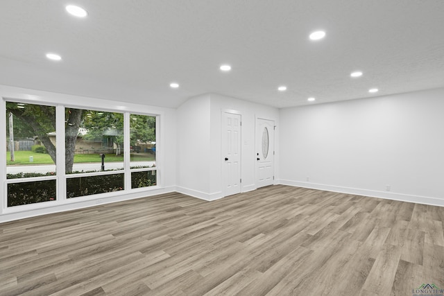 empty room featuring light hardwood / wood-style flooring