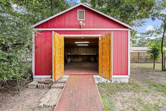 view of outbuilding