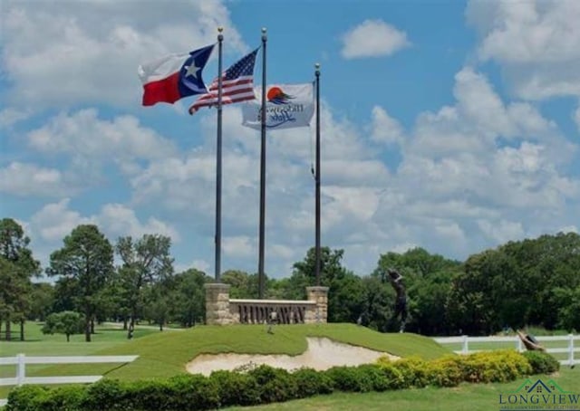 view of community featuring a yard