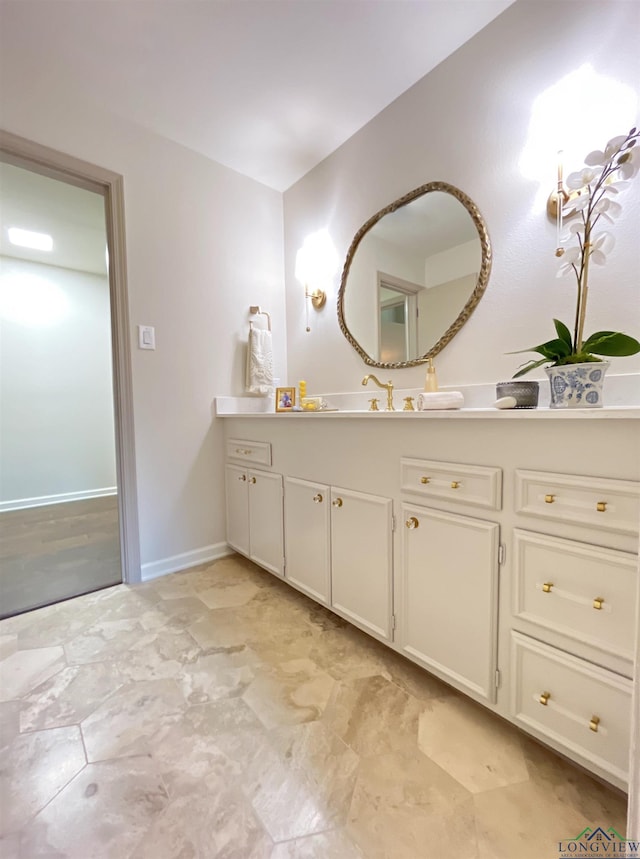 bathroom with vanity