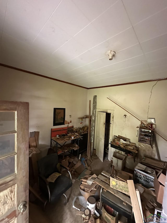 51 Conner St, Avinger, TX 75630 - misc room featuring ornamental molding
