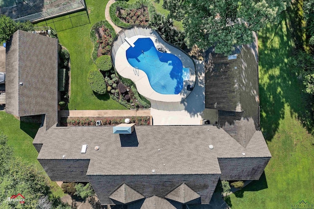3408 Airline Rd, Longview, TX 75605 - aerial view of a pool