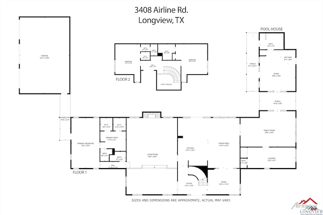 3408 Airline Rd, Longview, TX 75605 - view of property floor plan