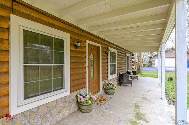 view of patio / terrace featuring a porch