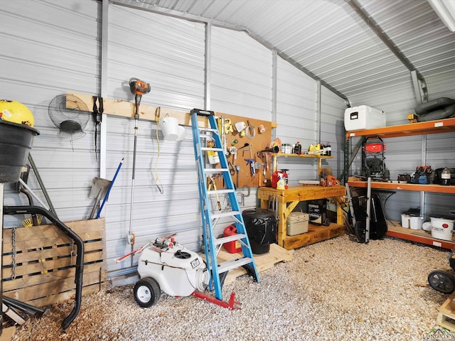 view of storage room