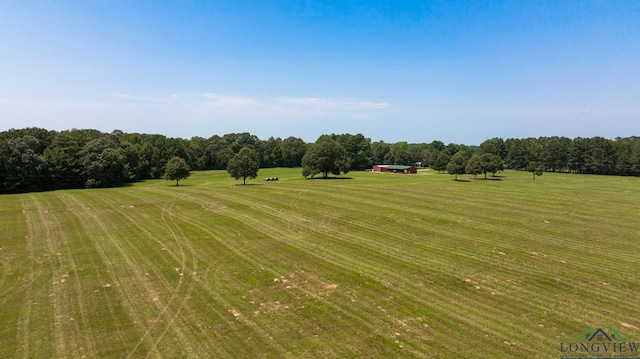 exterior space with a rural view