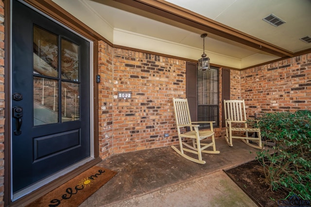 view of patio / terrace with a porch