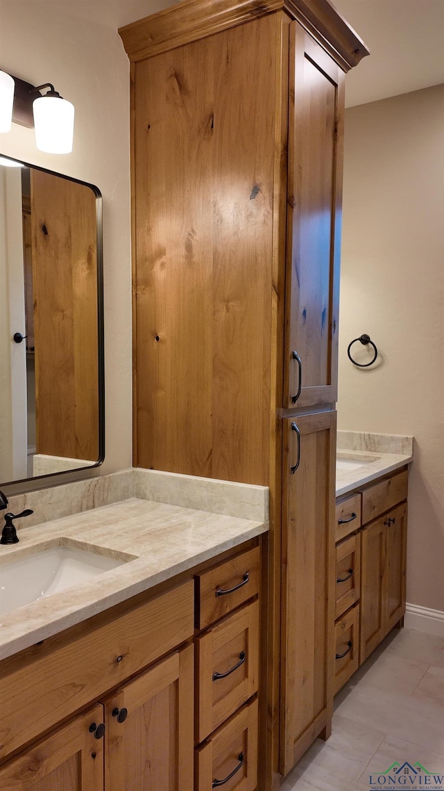 bathroom featuring vanity