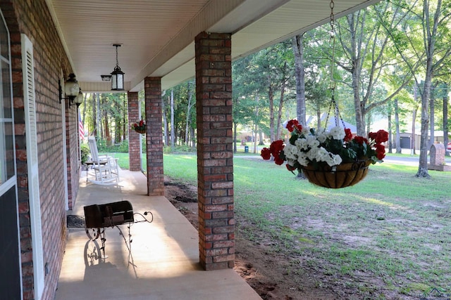 view of patio / terrace featuring a porch
