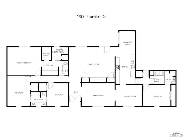 1900 Franklin Dr, Longview, TX 75601 - room layout