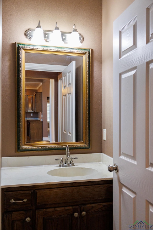 bathroom featuring vanity