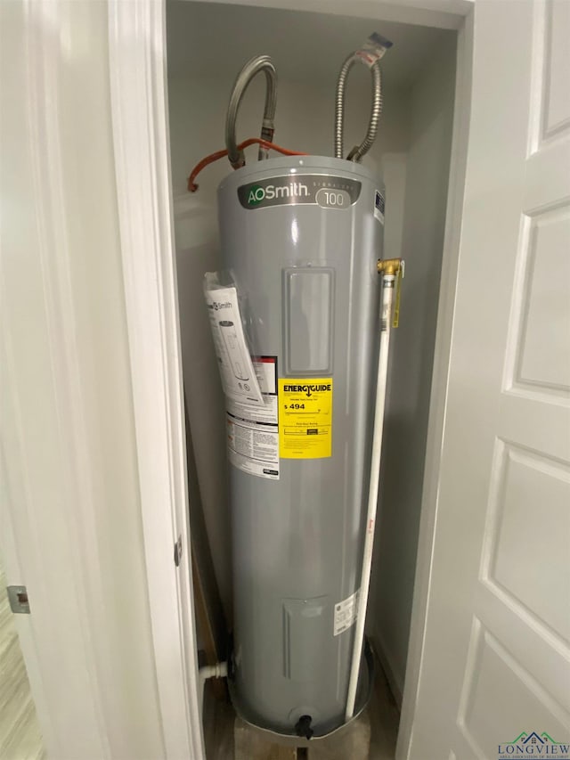 utilities featuring electric water heater