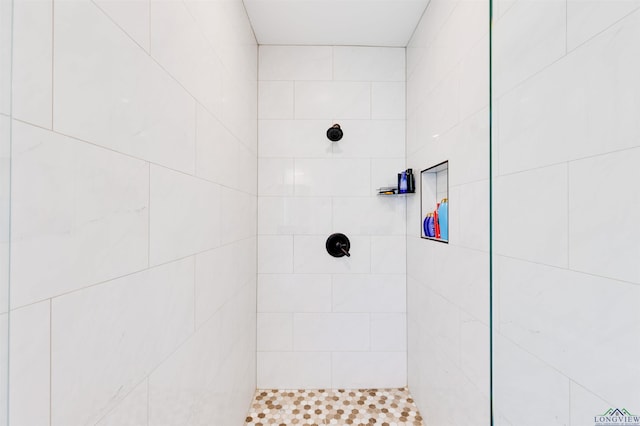full bathroom with tiled shower