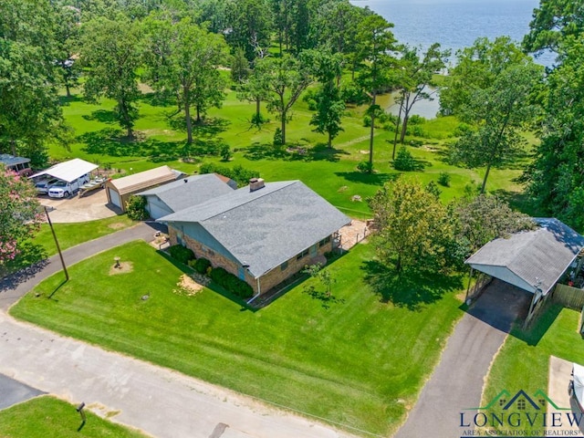 620 Shadywood Ln, Avinger, TX 75630 - bird's eye view of a nearby body of water