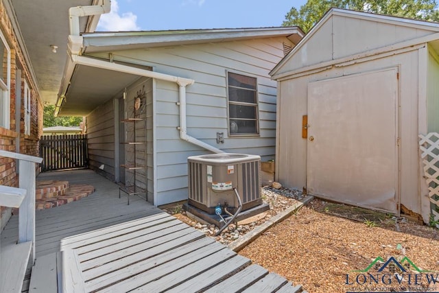 620 Shadywood Ln, Avinger, TX 75630 - deck with a storage unit