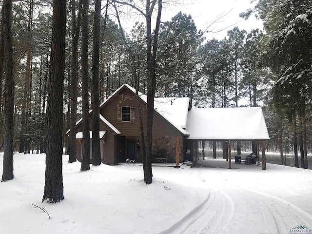 1355 Snapdragon Rd, Diana, TX 75640 - rustic home featuring stone siding