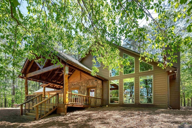 1355 Snapdragon Rd, Diana, TX 75640 - view of home's exterior featuring a deck