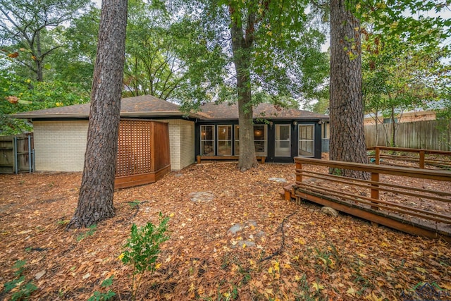 view of rear view of property